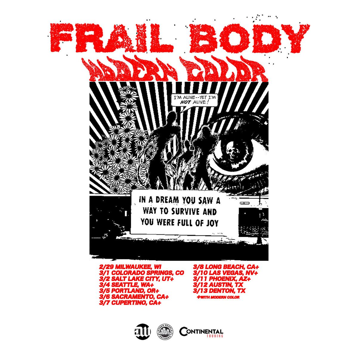 Little west coast run in March with our friends <a href="/frailbodyil/">Frail Body</a> 💗👋🏼
