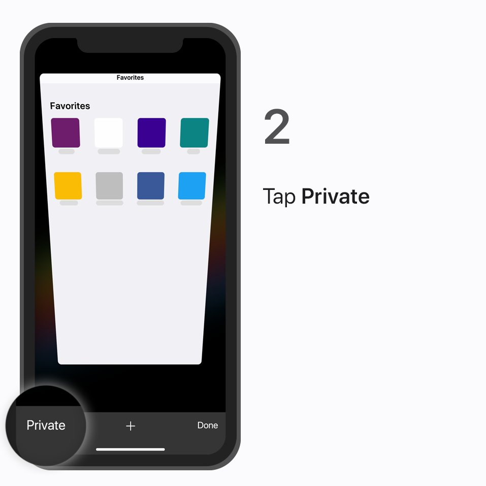 AppleSupport's tweet image. Need to search for something without leaving a history? Safari has your back.

Here's how to turn on Private Browsing: apple.co/2GDVS4D