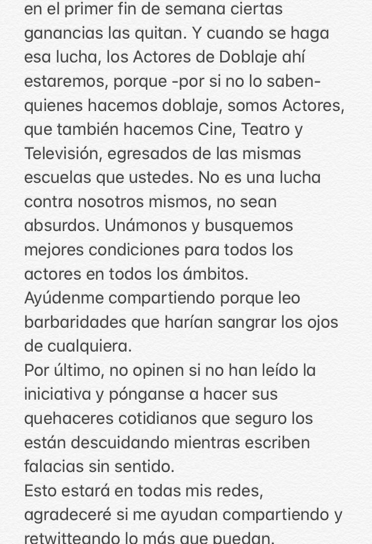 Acerca de la Iniciativa de Ley de Doblaje
#Doblaje #Doblajemexicano