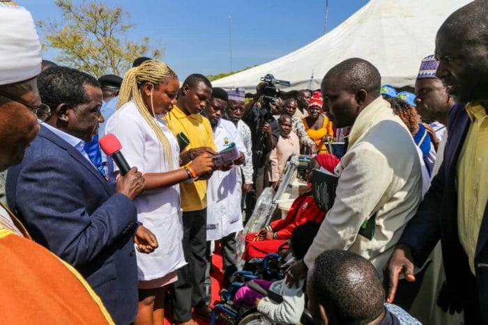 DesserveN's tweet photo. #Throwback December 2018.Commissioning day with His Excellency, Governor Simon Bako Lalong, executive governor of Plateau state. Desserve team delivered clinical assessment services to 1000+ wheelchair users.500+ were provided with appropriate  wheelchairs #inclusion #wheelchair https://t.co/w1zLtZGcjT