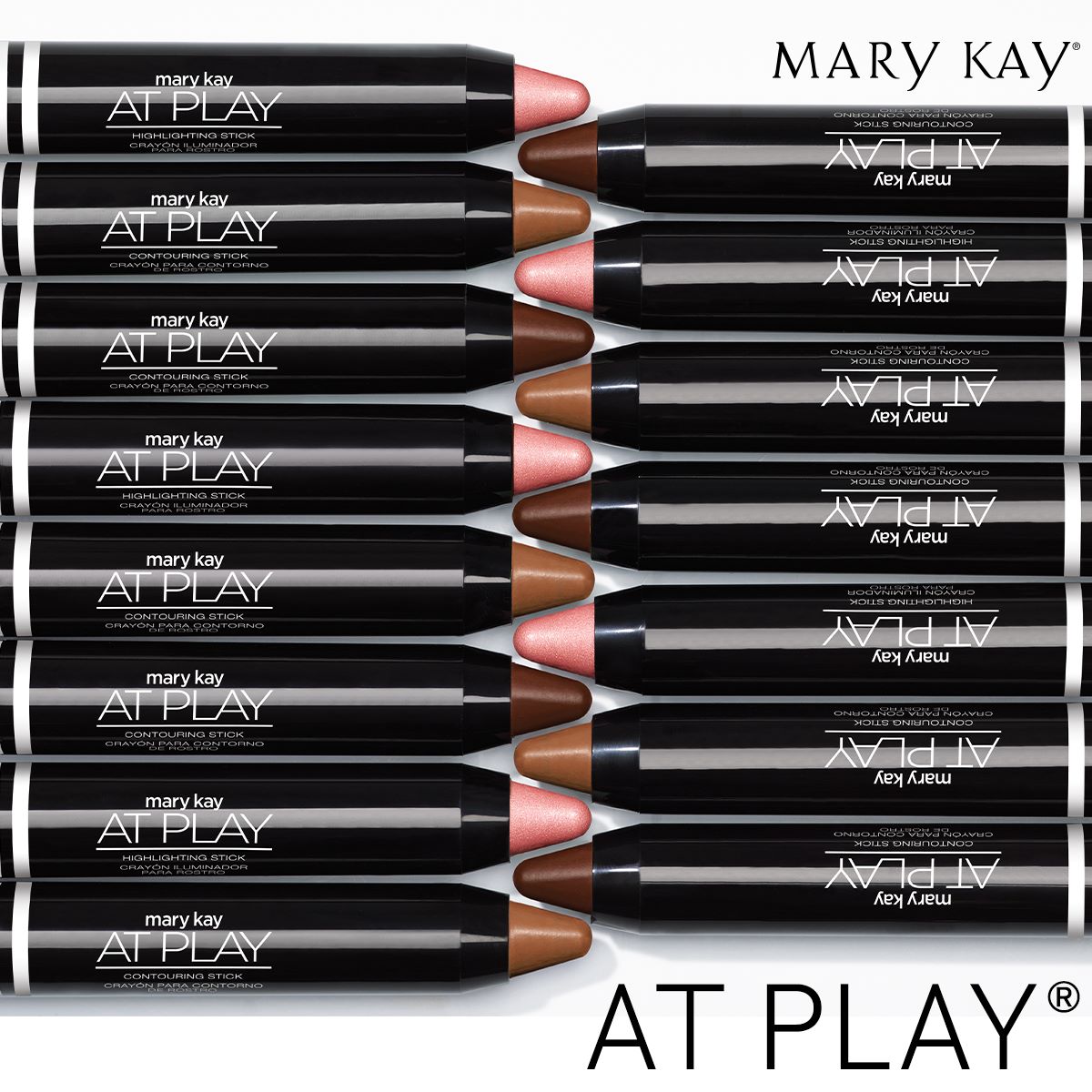 MaryKay_ARG's tweet photo. ¡La pareja perfecta! Los Crayones para Contorno de Rostro + Iluminador Para Rostro Mary Kay AT PLAY® se complementan perfectamente entre sí. ¡Probalos juntos y sorprendete con los resultados! https://t.co/nrFA8vNvwb