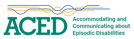 iwhresearch's tweet photo. First issue of #ACEDresearch e-newsletter went out this week. You can also keep up on our research and tools on accommodating and communicating about episodic disabilities (ACED). Sign up today: https://t.co/bNVL0xIaxc https://t.co/ykN3P75Xcf