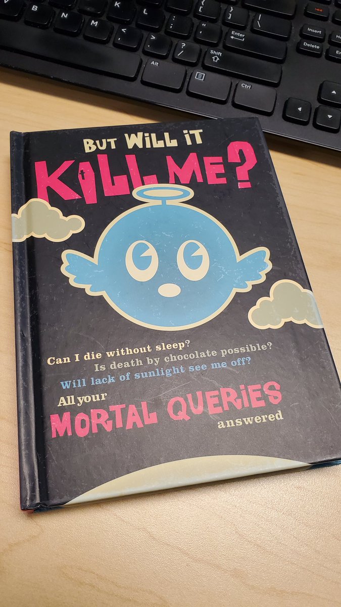 JustSleightly's tweet photo. When I was lowkey depressed after my breakup and joking about dying all the time like a millennial my friend got me this to cheer me up so I could die in the most efficient and creative way possible. Questionable at the time but maybe funny in retrospect. https://t.co/MtmPAvBqHr