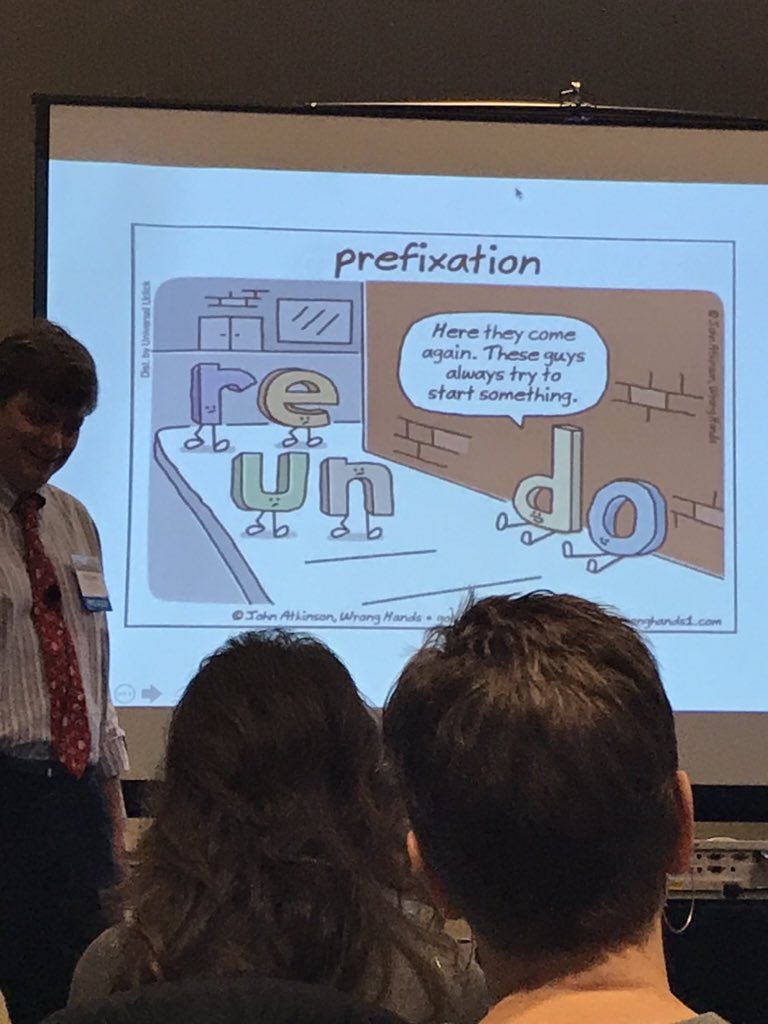 TeWestover's tweet photo. Morphology: An Exploration of Bases and Affixes to build spelling, vocabulary and comprehension!#PlainTalkNOLA #Huskylearner https://t.co/0IhV8yPJDM