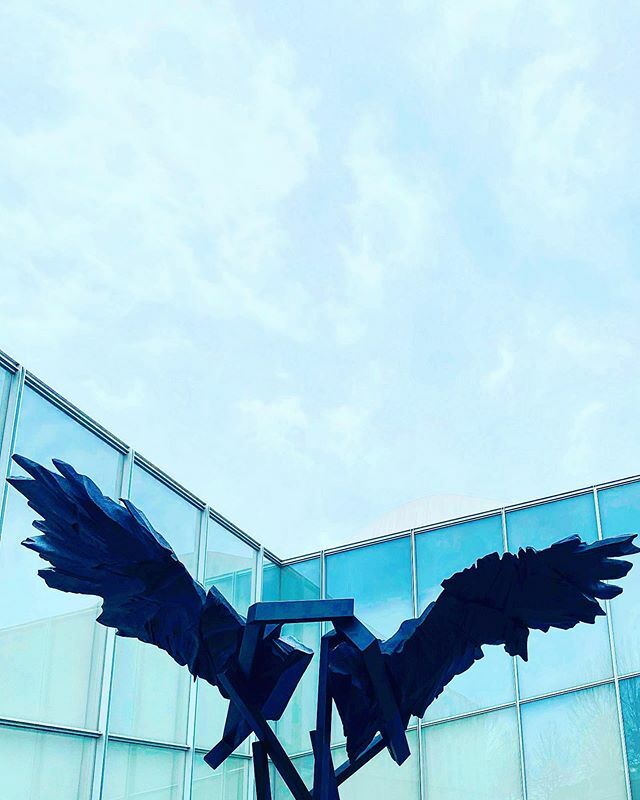 raleighwhatsup's tweet photo. | ART | fun surprise to find these wings (Prism 7) by Wim Botha in the Rodin Sculpture garden @ncartmuseum ~ always something new to see. Make sure to look for art placed in new + thoughtful, even unexpected places at the museum. #ncmainterchanges #ncmag… https://t.co/Or4gfgTG63 https://t.co/r2qkKkPyEw
