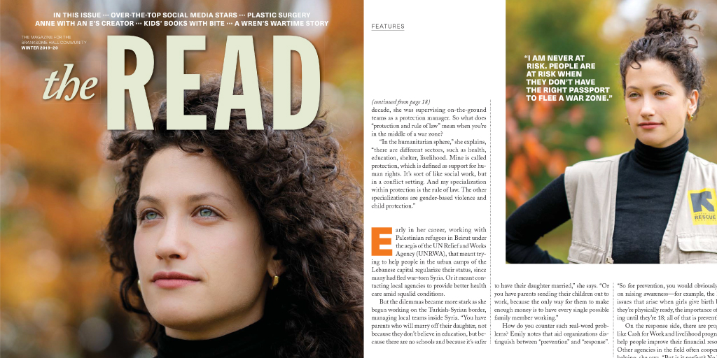 branksomehall's tweet photo. Have you read The Read? The winter issue is packed with inspiring tales of alum achievements and adventures. We proudly celebrate grads making their mark, from refugee outreach in war zones to film producing and social-media influencing. https://t.co/ib1XHMNm8s #BranksomeHall https://t.co/o8FLjov826