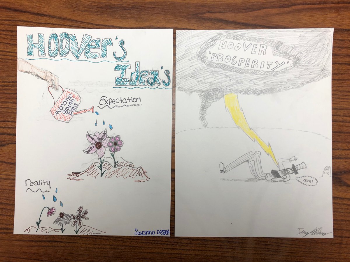 AshleyPapa21's tweet photo. Period 8 “throwing some shade” at Hoover’s presidency ⛺️#GreatDepression @CoventryOakers @OakerSocStud https://t.co/MJTn6mjP12
