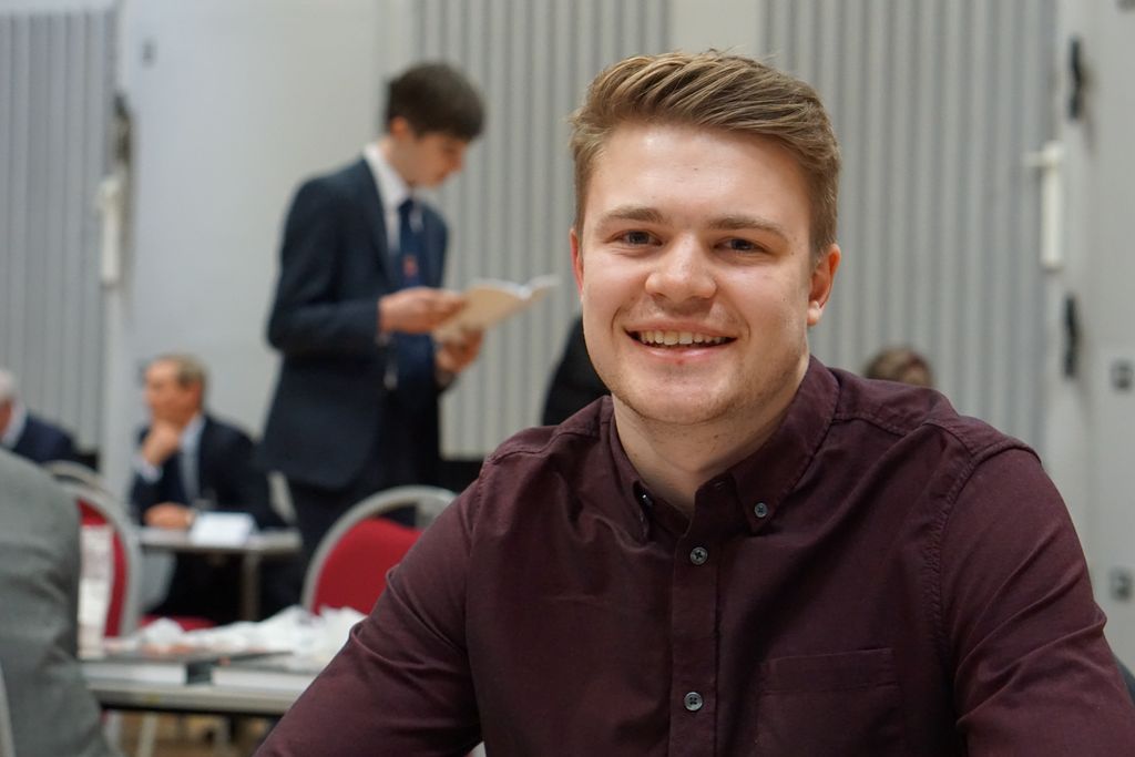 RGSGuildford's tweet photo. #RGSCareers #RGSOGs Great to welcome back this evening so many recent Old Guildfordians to talk passionately about their chosen career paths. https://t.co/aeC4vgLBlj