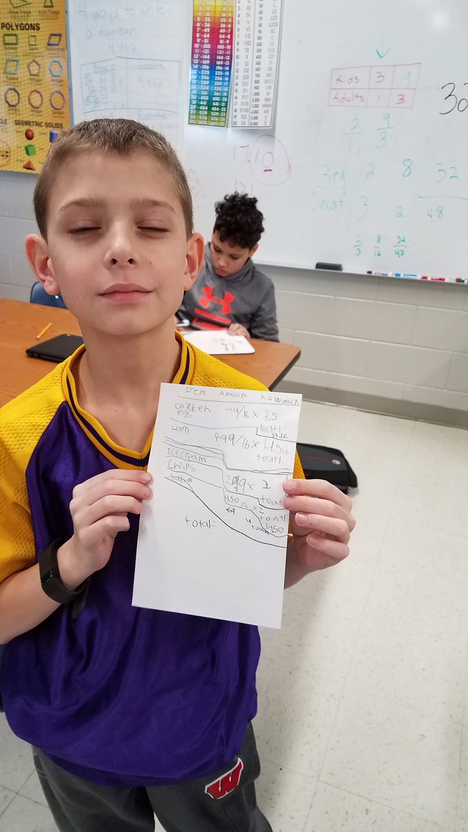 jacksonroom101's tweet photo. Planning a Superbowl party to practice multiplying decimal skills. #reallife #awesomejrelks https://t.co/ay44Fd0tP1