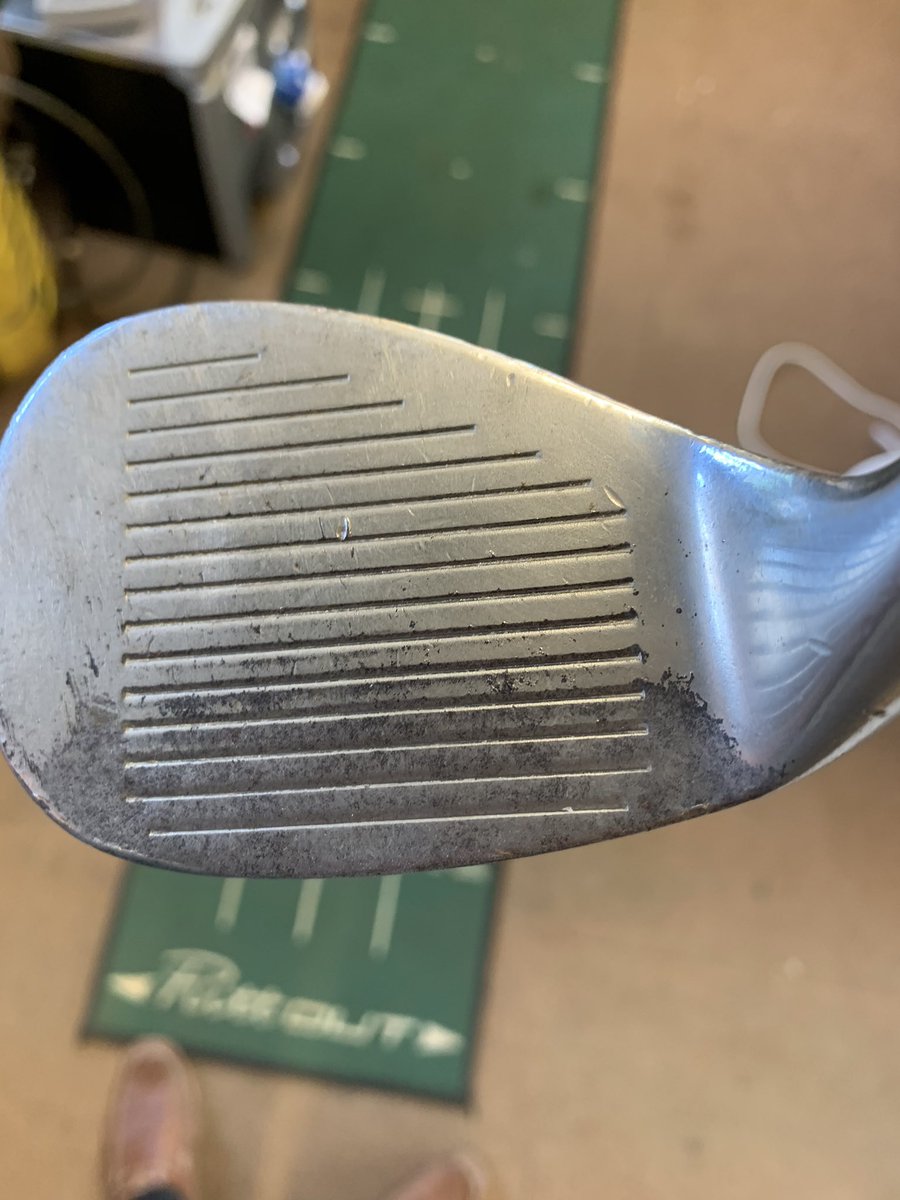 simon_pga's tweet photo. Old wedges still have it. Another refurb on this old beaut https://t.co/VxUQHDwaDD