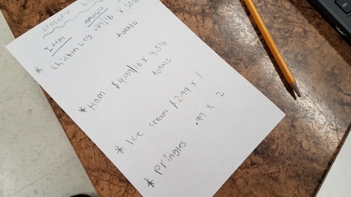 jacksonroom101's tweet photo. Planning a Superbowl party to practice multiplying decimal skills. #reallife #awesomejrelks https://t.co/ay44Fd0tP1