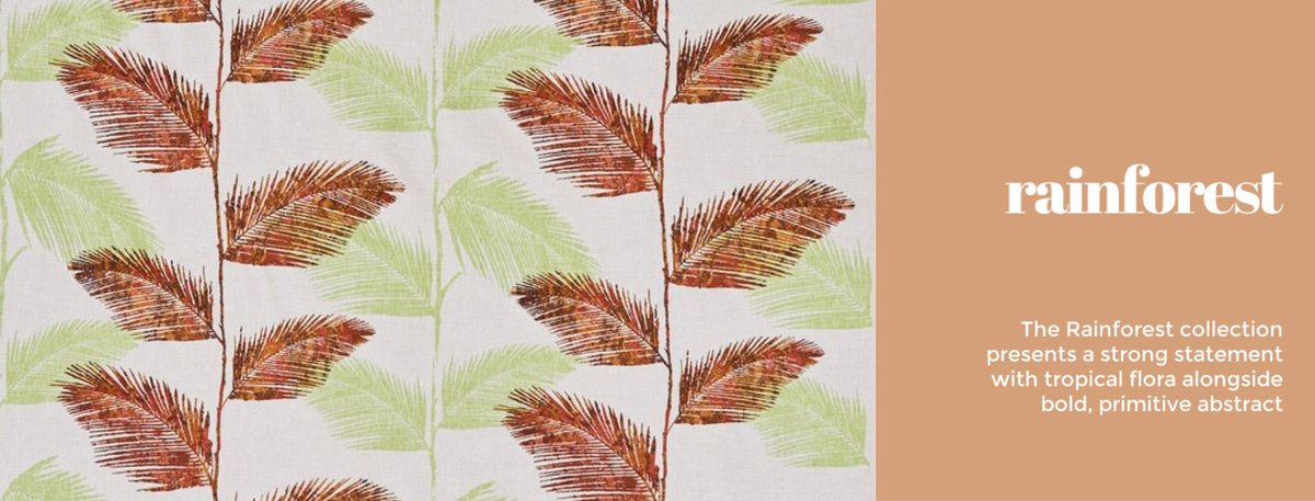 Aspectwindows1's tweet photo. #FabricFriday The Rainforest Collection presents a contemporary celebration of exotic nature that is on trend for the emerging #softtropics interior design movement this year.

The collection uses both embroidery and digital printing techniques to produce truly stunning fabrics! https://t.co/rE3qmQBcNu