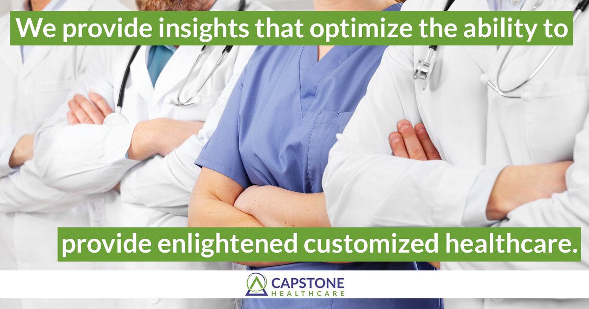 CapstoneHealthcare.com/who-we-are/
We provide insights that optimize the ability to provide enlightened customized healthcare.
#capstonehealthcare #customhealthcare #healthcare