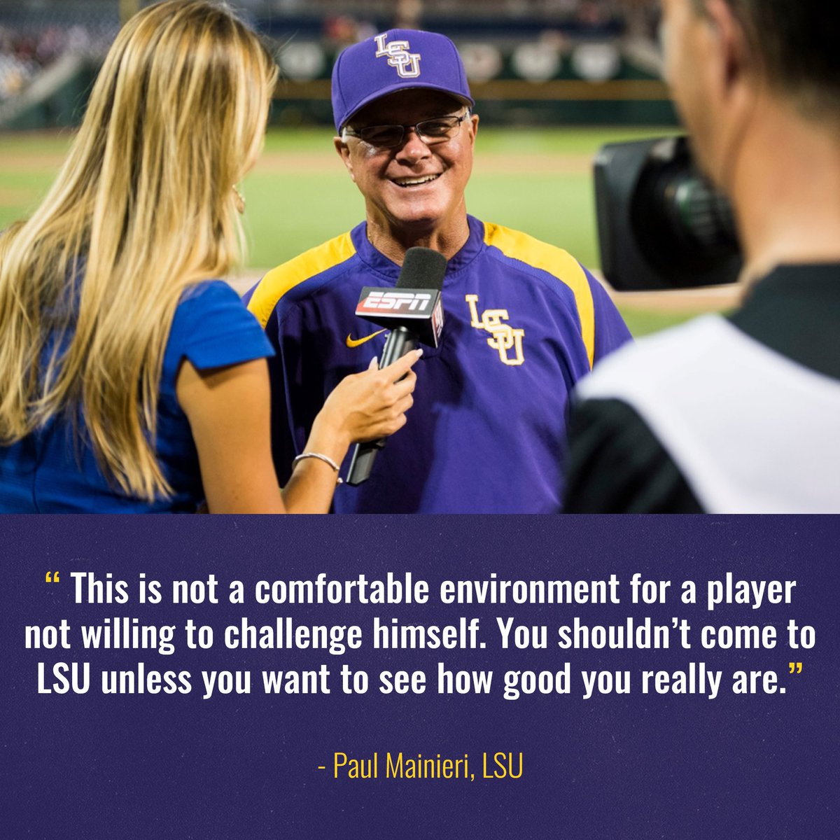 RossHawley39's tweet photo. The reality of playing at the highest level. It’s not all about offers and signing parties. Once you get on campus, stuff gets real. If you’re scared, get a dog! #plan2play #realtalk #coach #lsubaseball https://t.co/rayvztbpGP