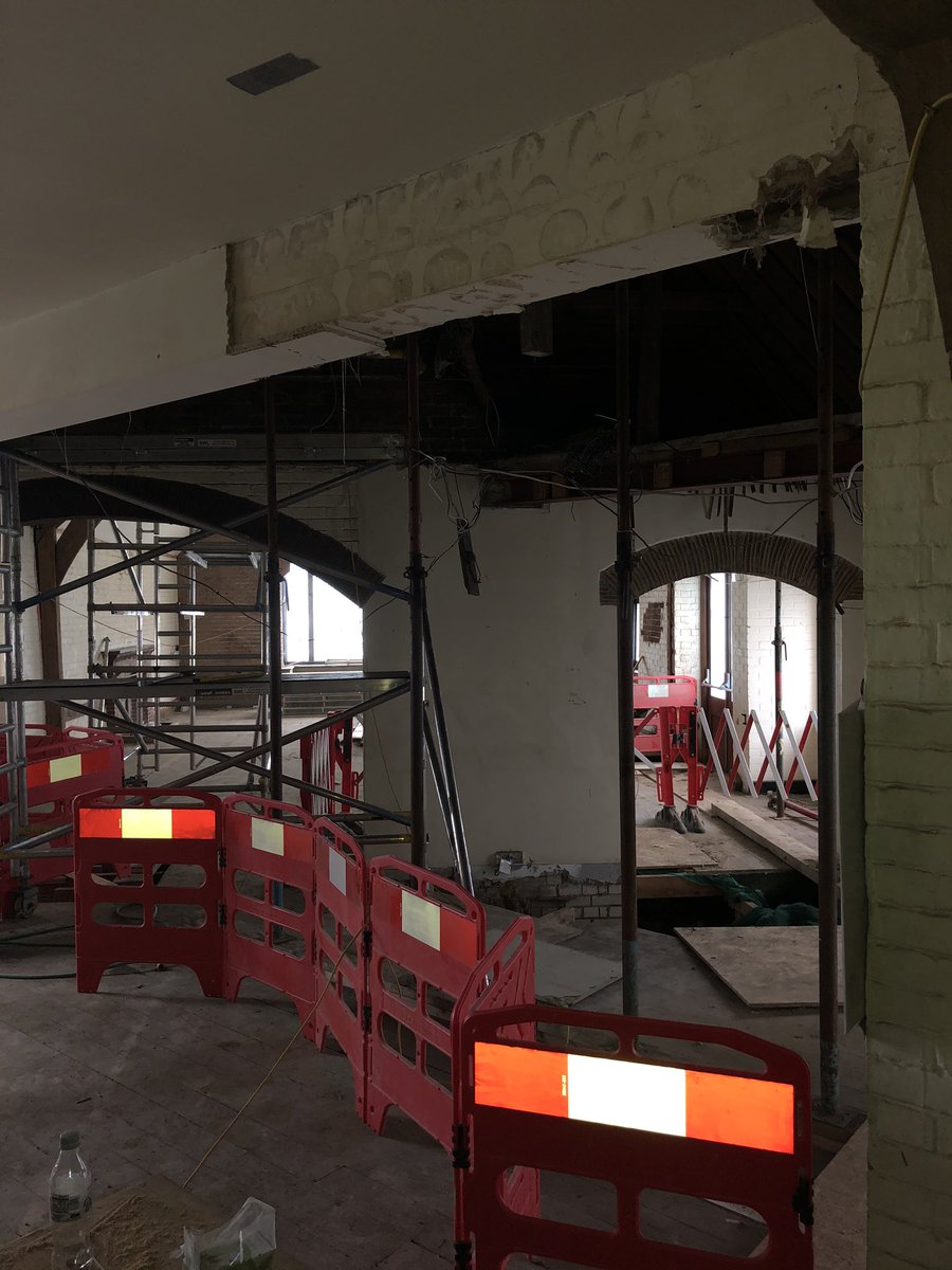 Weekly update number 4: New walls being built and ceilings being knocked down! 🔨 #wsgc #refurbishment #bobthebuilder #project #busy