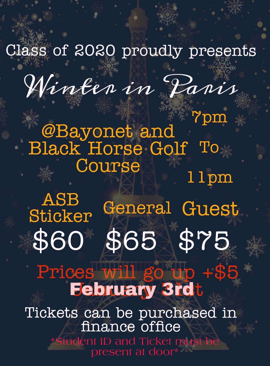 nshs_asb's tweet image. Buy your tickets for Winter Ball today and next week! We have about 100 tickets left, so buy them while they’re available. ❄️✨💙