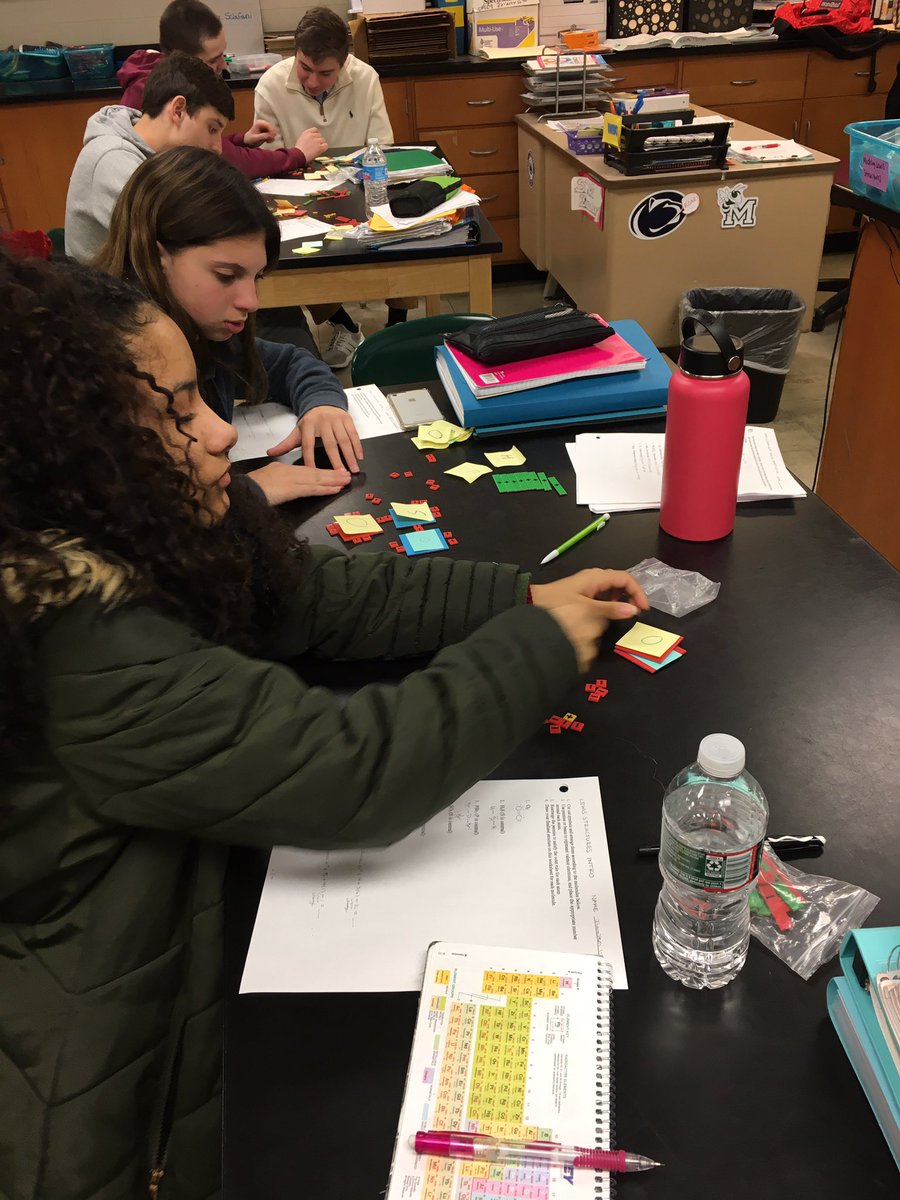 nas196's tweet photo. Modeling Lewis structures with algebra tiles. My two worlds (math + chem) collide! #hornetschat #neact https://t.co/BYG2ALt54L