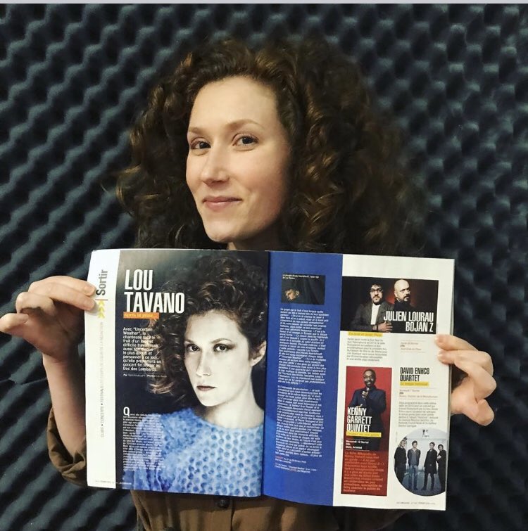 Double page dans Jazz Magazine. Lou Tavano sera à l’affiche de notre festival Jazz à Pref’ le 22 mai prochain contact@jazzapref.fr