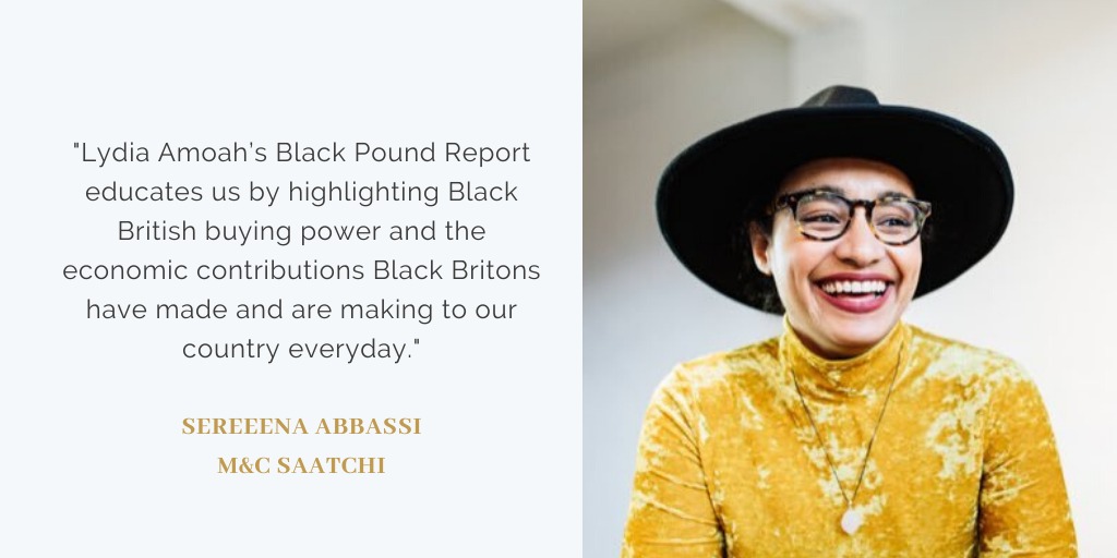 The #blackpoundreport is ready for all those in business who want stats , knowledge and insight into Black, Asian & Multicultural Audiences. Thank you @sereenaabbassi for your support in its launch.