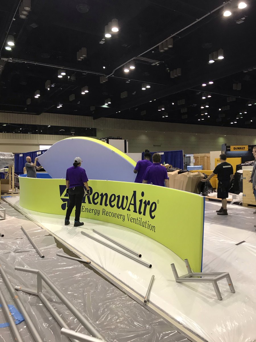 RenewAireLLC's tweet photo. 🔨#SneakPeek of #RenewAire booth 5761. 🔨 #AHRExpo #CantWait #IfYouBuildItTheyWillCome https://t.co/zWaIDP2ncL