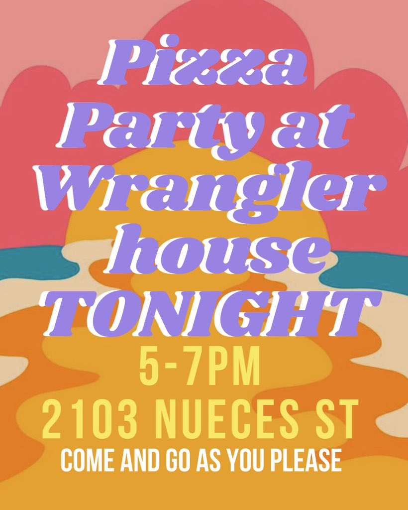 Pizza Party at the Texas Wrangler House TODAY🍕🌟
We can’t wait to hang and eat some yummy pizza🤩 #jointxdiamonds