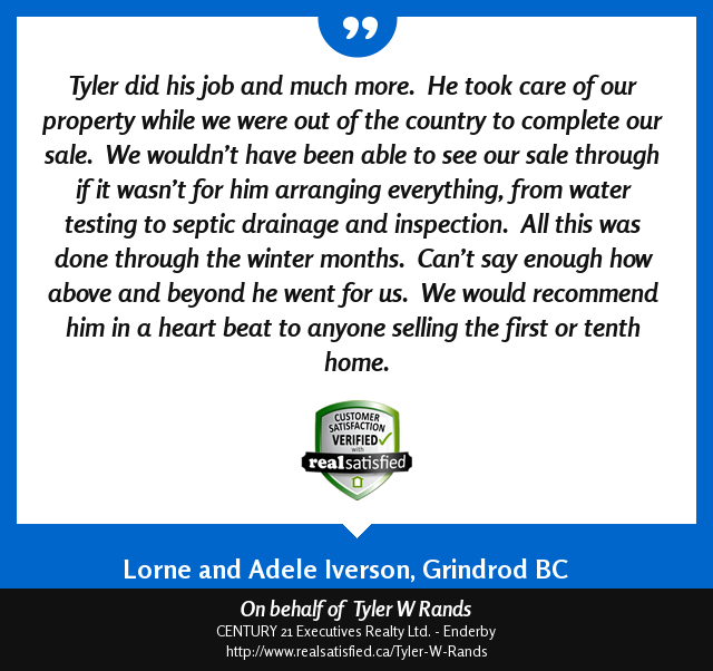 Who doesn't get excited about a happy client sharing their happiness? realsatisfied.ca/Tyler-W-Rands via <a href="/realsatisfied/">RealSatisfied</a>