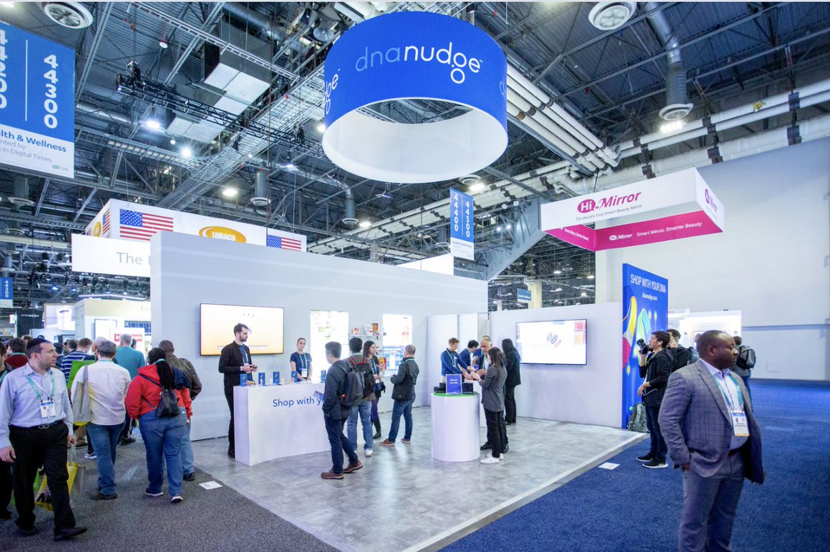 Your #DNA reveals personal #genetic secrets that can influence healthier eating, decrease chances of developing serious #health problems - therefore living a longer life. 🤯 We just wanted to remind you how awesome <a href="/dnanudge/">DnaNudge</a> was from our #CES2020 show floor. #WearablesCES