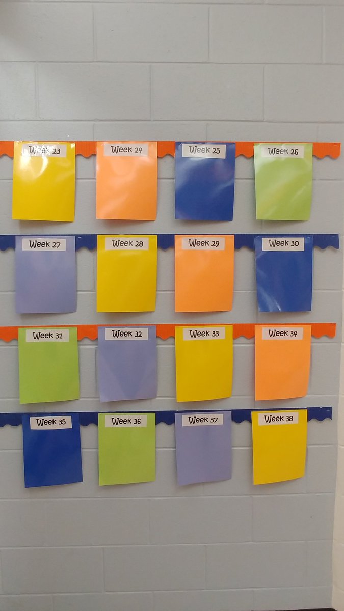 MrsWebb15's tweet photo. 22 done, 16 to go! I wonder what's coming for week 23?
#classroombookaday 
#MayfieldISProud
@_Miss_Hall https://t.co/zrQE5YN60T