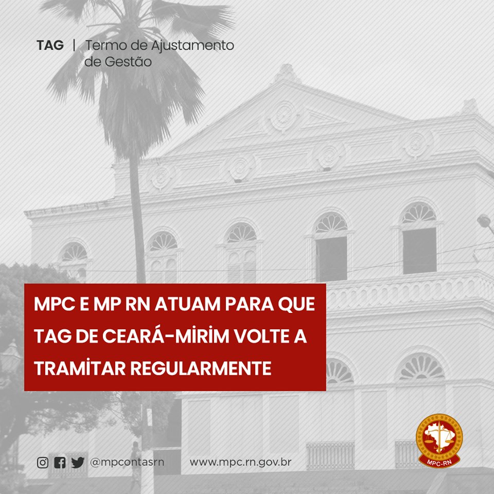 mpcontasrn's tweet photo. Após a posse do novo Prefeito, MPC e MP estadual atuam para que TAG de Ceará-Mirim volte a tramitar regularmente https://t.co/0q2PrTupSX https://t.co/vJlKIIM406