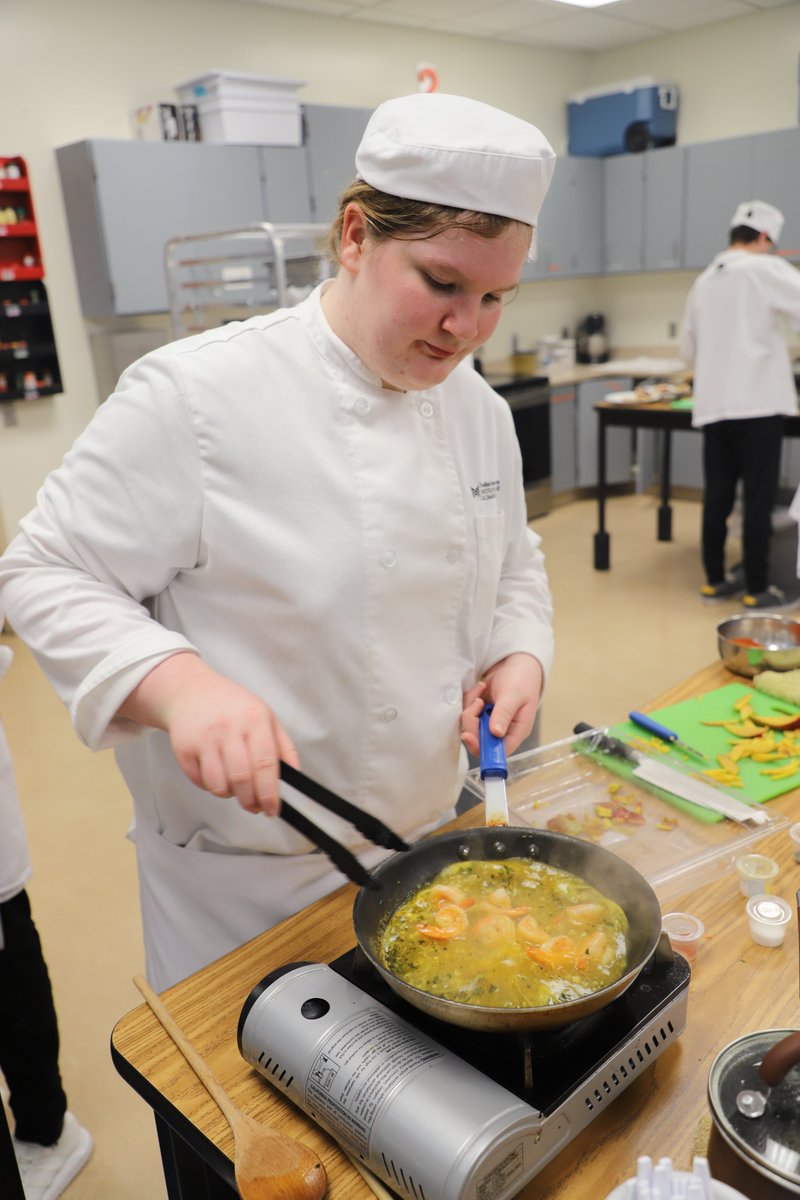 RalstonSchools's tweet photo. You could have called @RalstonHS "Flavor Town" yesterday! Students in the @RPS_blueprint Culinary Academy were hard at work practicing for their upcoming competition in February. Student teams worked together to perfect their dishes. https://t.co/4Eg6KAUkiq