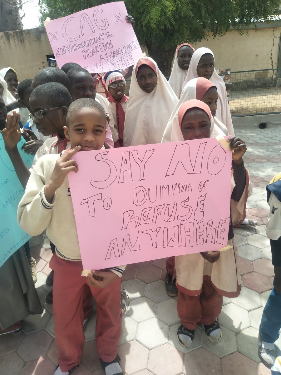 ClimateActionG1's tweet photo. One Day Awareness Campaign On Good Environmental practices & Climate change Awareness across the Nigerian Primary Schools from #CAGKano state Nigeria. led by Kano state Coordinator Nasir Abdullahi Tafida and Others Members
#IHRC #AYCAS2020 #ClimateAwarenessCampaign #SDGs13 https://t.co/L7aPg4jENA