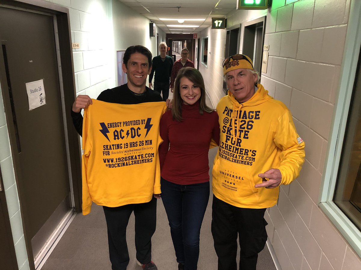 SMarandola's tweet photo. Can you imagine skating outside for 19 hours and 26 minutes?! It’s all for Alzheimer’s awareness. Tune in to @letsgocbc today at 4:35 for my conversation with @1926skate and @Scott_Broady. You can cheer them on all night at Maisonneuve Park ⛸ https://t.co/g75OnLZla9