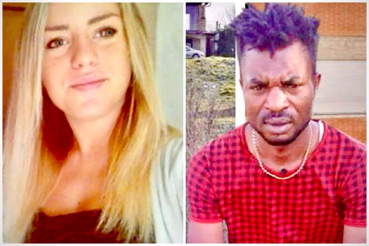Federica989111's tweet photo. Due anni fa, Pamela #Mastropietro è stata trovata a pezzi dentro due valigie abbandonate in un fosso.
Il colpevole è #Oseghale: immigrato spacciatore #nigeriano senza permesso. 🤬
Non dimentichiamo! 
RIP 🙏🏻 #Pamela 
https://t.co/hM1LSnvLh5 https://t.co/4d1pxM7wRY