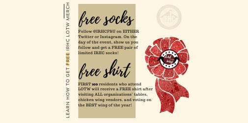 IRHCFSU's tweet photo. Check out how YOU can get FREE IRHC Lord of the Wings merch! #LOTW https://t.co/KdEXcfeg6S