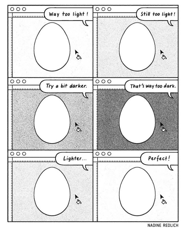 Perfect, now just make the egg square. via <a href="/NadineRedlich/">Nadine Redlich</a>