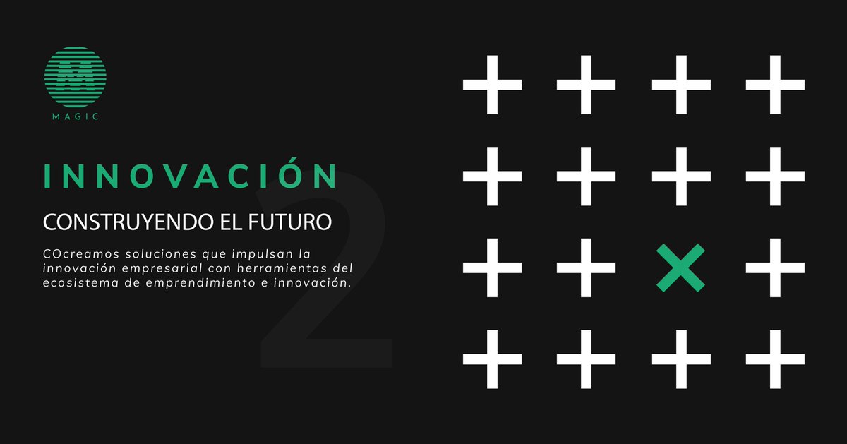 MagicELab1's tweet photo. Es momento de DESARROLLAR los ecosistemas empresariales. 
Por eso nuestra fórmula esta en entender el contexto, compartiendo visión para generar nuevas conversaciones entorno a la identificación de oportunidades para el DESARROLLO y CRECIMIENTO empresarial país.

No.2 INNOVACIÓN https://t.co/1uWv3idhqY