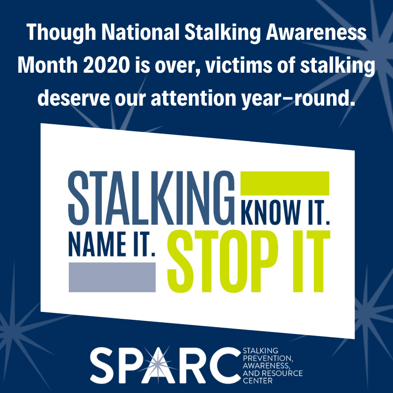gcu's tweet photo. Learn more about how to recognize and respond to the crime of stalking at https://t.co/0aO6JFJs4L. #NSAM2020 https://t.co/2dkA3QfE0C