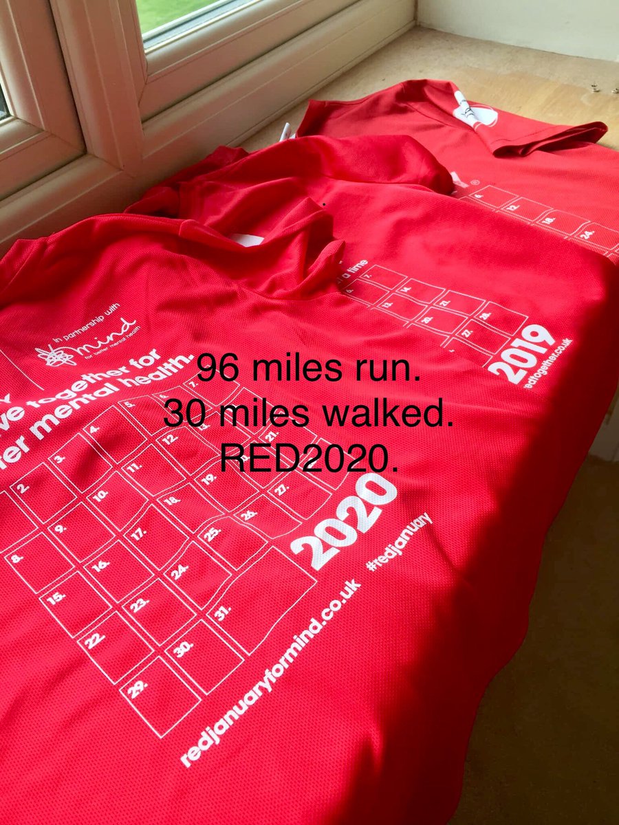 SosseyHutt's tweet photo. @REDJanuaryUK @MindCharity  Red 2020 done!!💪🏻 https://t.co/ZWqXRdqV3R