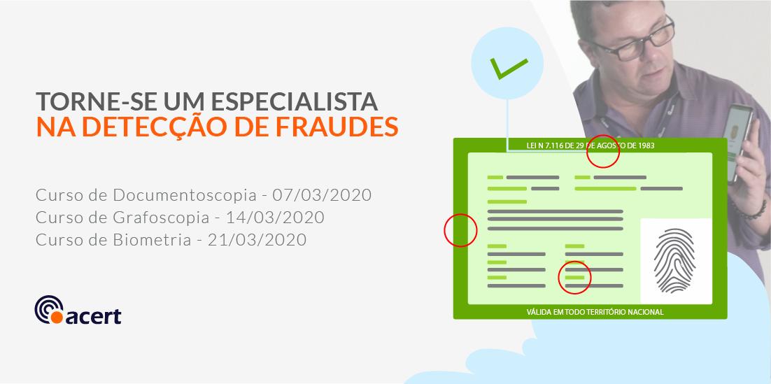 Acertonline's tweet photo. Turmas abertas para os cursos de Prevenção à Fraude 2020.
#documentoscopia #grafoscopia #peritojudicial #cursodeprevençãoàfraude https://t.co/EmR03uPiT8