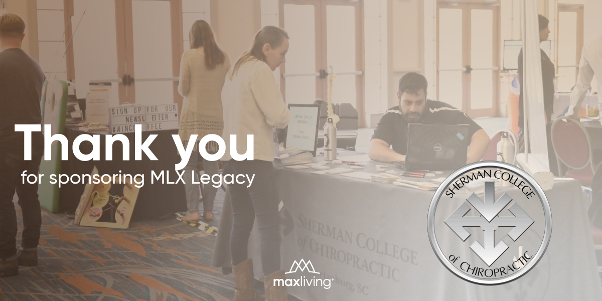 Max_Living's tweet photo. Thank you @shermancollege for being one of our sponsors!
#MLXLegacy #MLX #MaxLiving #PowerOfChiropractic 

MLX LIVE UPDATES: https://t.co/ShhSEAhkxJ https://t.co/G46QJA5Vhk