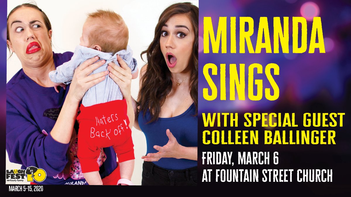 🎟️ TICKET GIVEAWAY 🎟️

We're offering a lucky LaughFest fan the chance to win a pair of tickets to see <a href="/MirandaSings/">Miranda Sings</a> at <a href="/FStChurch/">FountainStreetChurch</a> on March 6! The giveaway is available through our Instagram page (<a href="/laughfestgr/">LaughFestGR</a>) and will be up until Sunday, February 2 at midnight!