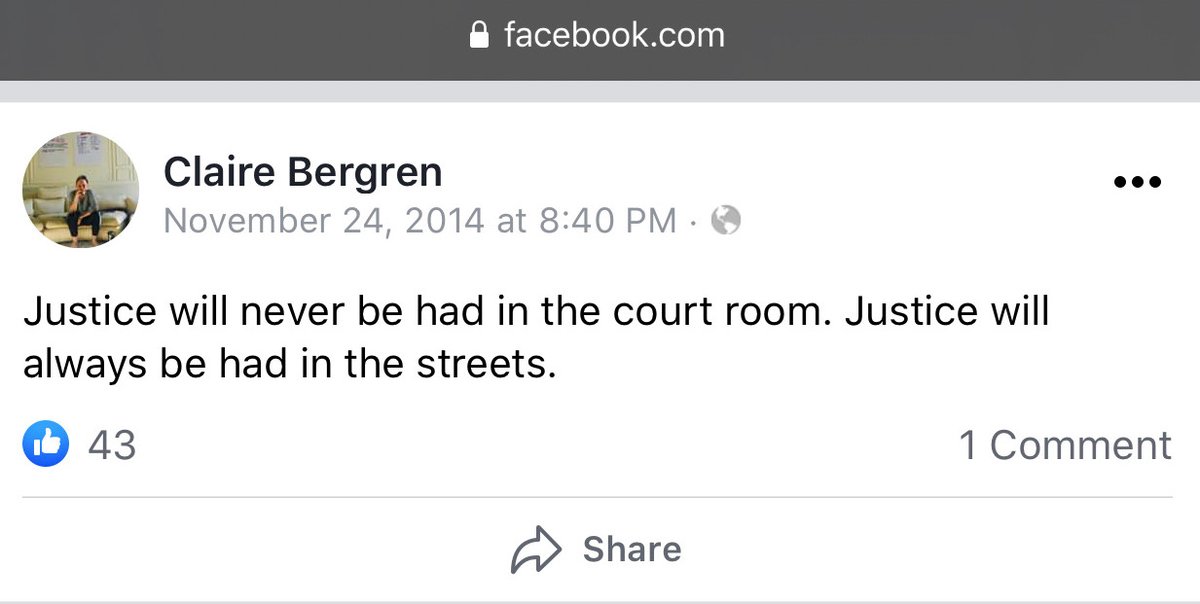 Here is more support for political violence from Ilhan Omar’s new campaign manager,  @ClaireBergren. Including the occasionally deadly act of shutting down highways -- which Bergren appears to have participated in.(4/x)