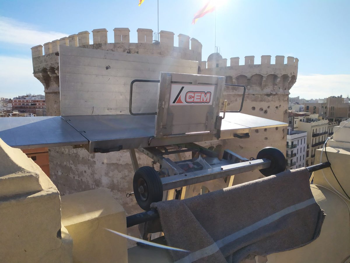 plataformas_Lev's tweet photo. Así terminamos la semana en Plataformas Levante con un servicio de elevación frente a las Torres de Quart ⚜️ una de las dos puertas fortificadas de la muralla medieval de Valencia, construidas en el siglo XV

Nos gusta hacer nuestro trabajo y más aún con estas vistas... 

🔸PL🔹 https://t.co/eTDGCsacox