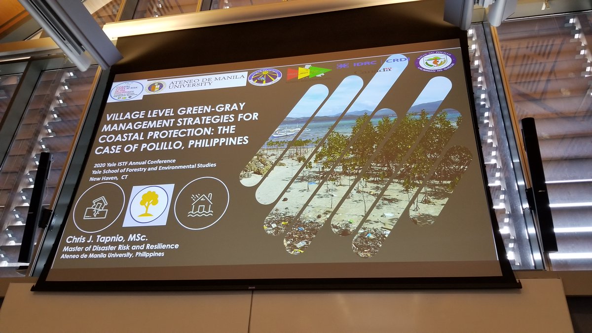 YaleISTF's tweet photo. A participatory mapping initiative of mangroves to locate climate risks and find out how green solutions can work along engineering solutions to combat coastal flooding and seawater intrusion, described on a Flash Talk by Chris Tapnio #istf2020 https://t.co/X7AnasDqmD