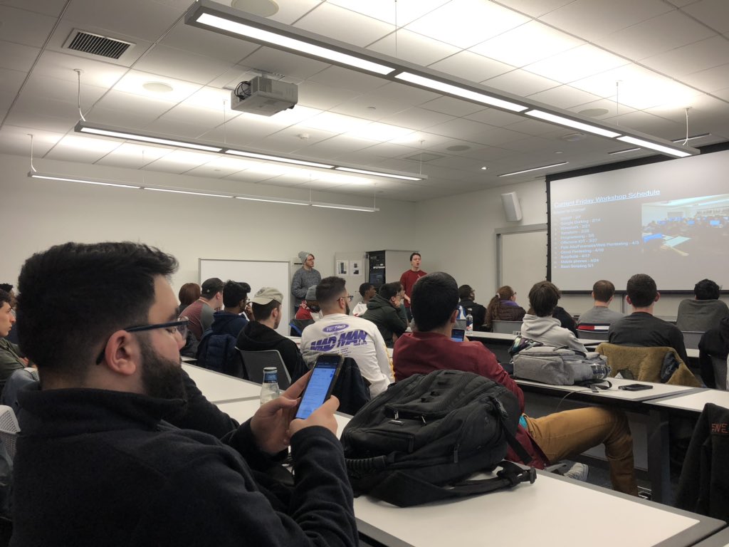 DamiraUAlbBiz's tweet photo. At @ualbanyCDO spring welcome event - full house with >50 attendees! 3-5pm in BB 008. Server / DevOps / #redteam #pentest interest groups, #infosec #cybersecurity competition team practices, Cert Study available for @CompTIA Security+ &amp; more... #ualbany https://t.co/cevUnzza8q
