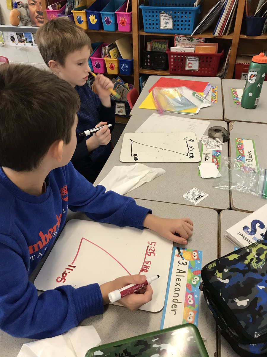 Third grade mathematicians engaging in a friendly game to calculate elapsed time using the Zoom strategy! Which team will win the race? ⏰ 🚗 #dolsenthinkers