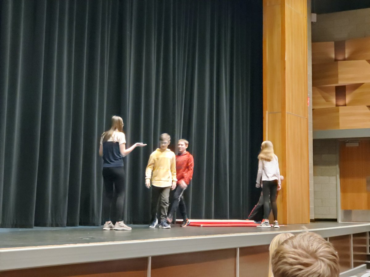 brentnelsonCC's tweet photo. 7th graders acted out some bullying scenes this week, trying to find the best ways to combat a bully. #GoSquirrels #SquirrelsMS https://t.co/Jw3pIOfLv4