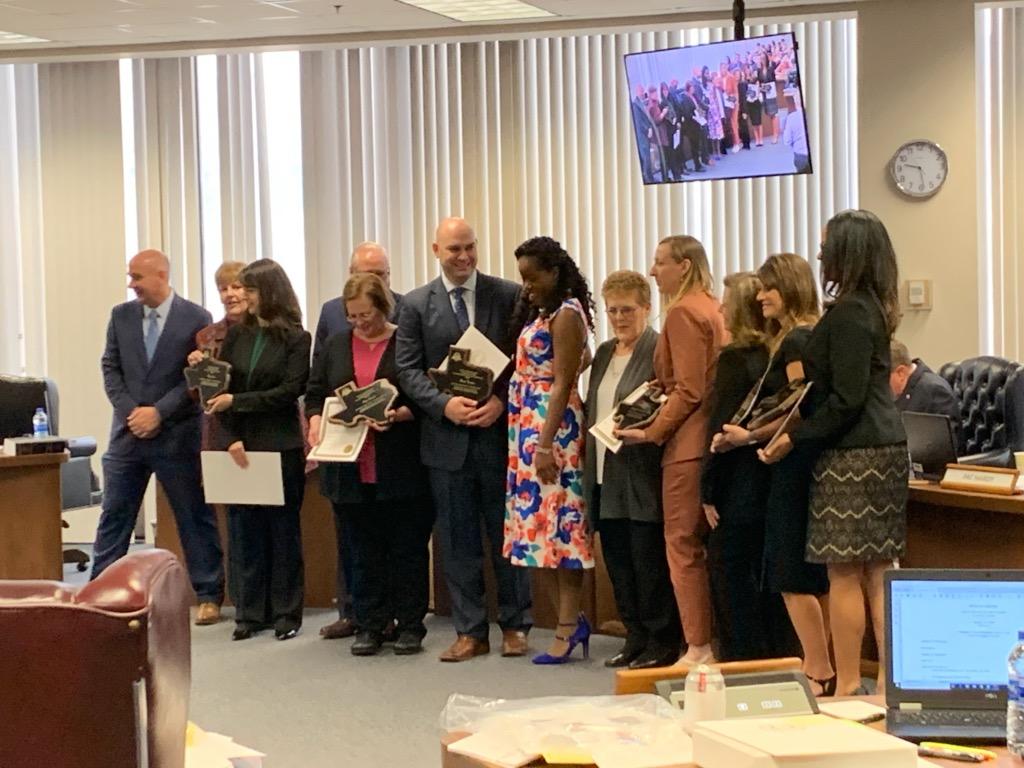 Congratulations!
Mr. Voorhees receiving Texas State Board of Education recognition for excellence in a one and mathematics teaching!
Excellence is the norm!