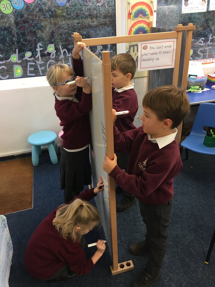 ClaygatePrimary's tweet photo. Year 1 children are celebrating National Handwriting day by proving or disproving different statements. #nationalhandwritingday #yearonefun https://t.co/2zhJ9Ftq3F