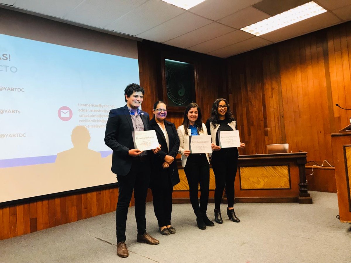 YABTs's tweet photo. Jóvenes líderes representantes del #YABT visitaron la Universidad Autónoma de Querétaro @UAQmx 🇲🇽 para hablar de oportunidades internacionales a la comunidad estudiantil, tales como el #ForoDeJovenes, Misiones #NexLinks, #TICAmericas 2020 y más 👏
#JóvenesEnLaCumbre https://t.co/W9mzquf5gx